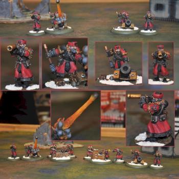 Winter Guard Mortar Crew - Khador Weapon Crew Unit for Warmachine by EmilienWILD