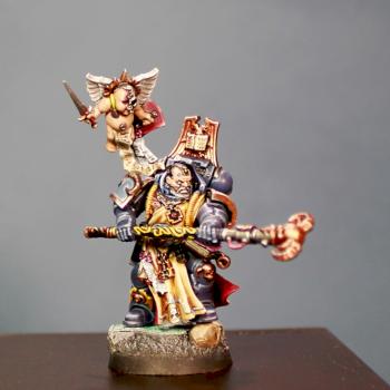 Space Wolves Rune Priest by Lickadoo