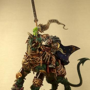 Lord Celestant on Dracoth by AdeptusIgnika