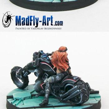 Penthesilea Amazon Biker Special Edition by MadFlyArtStudio