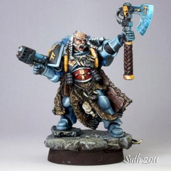 Space Wolf Rune Priest by Suth