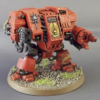 Blood Angels Dreadnought by redbristles