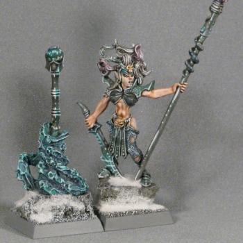 Dark Elf Supreme Sorceress by Sacred Circle Minis