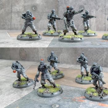 Dust Tactics - Recon Grenadiers by Necros