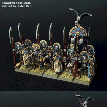 Tomb Kings Tomb Guards with Helbards and Shields by BloodyBeast.com