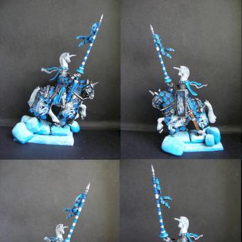 Warhammer Bretonnian Knight of Unicorn by tinman755
