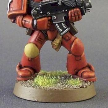 Blood Angels Scout by redbristles