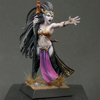 Storm of Magic -Dark Elf Sorceress by thefigurecorner