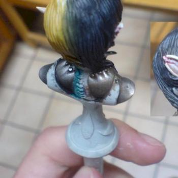 wip buste elfe + metal by marc. c