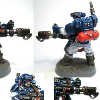Kasrkin flamer trooper by c12