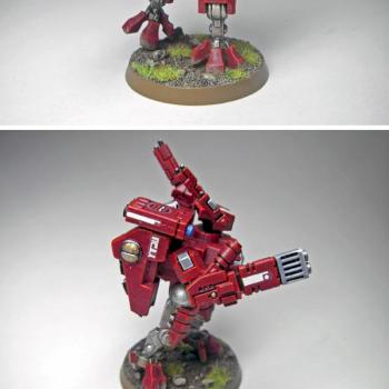 tau XV8 crisis battlesuit by Wootton