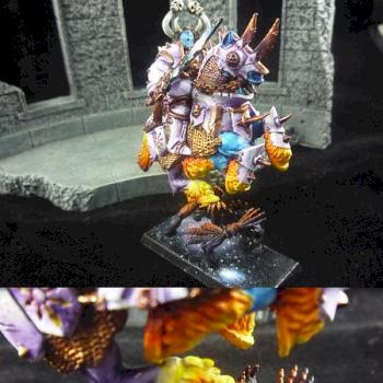chaos knights of Tzeentch by garycs2000