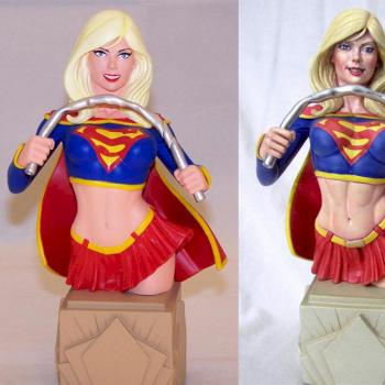 Repaint- SUPERGIRL Bust, Women of the DC Universe by danhochi