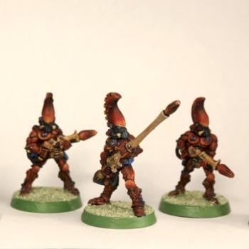 Eldar Fire Dragons with Exarch by austinio