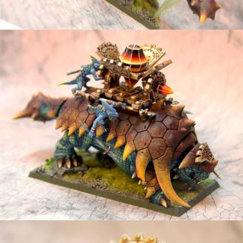 LIzardmen Bastiladon by inakue by inakue