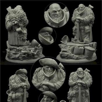 Dwarf Miner 54mm by Scibor