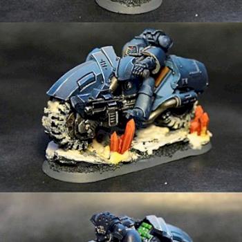 Space Marine Outrider Bike by Aresius