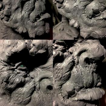 Ogre head sketch by Scibor