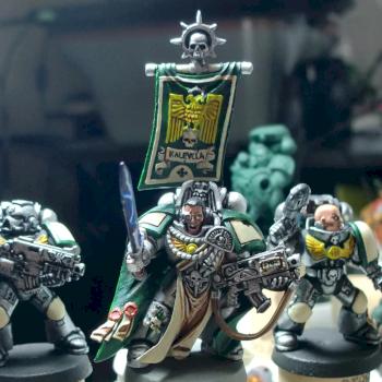 Steel Confessors Captain and Tactical Space Marines by tugeez