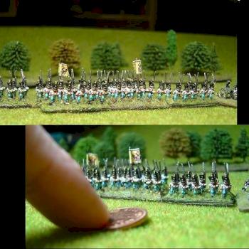 6mm Napoleonic Austrian Musketeers. by pushbike