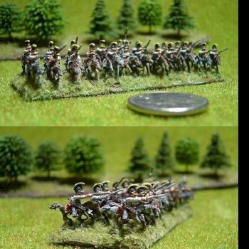 6mm Napoleonic Austrian Chevau-Leger. by pushbike