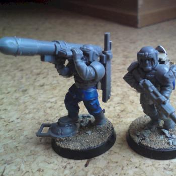Cadian Anti-aircraft team by Guerillia