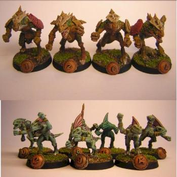 Blood bowl team lizardmen converted x 14 by tyyler
