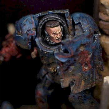 Captain Crixus of the Crimson Fists - detail photos by jarhead