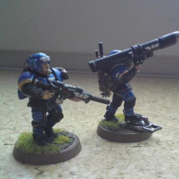 Cadian anti aircraft team by Guerillia