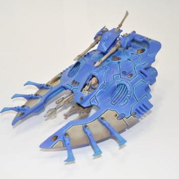 Eldar Wave Serpent Blue by Skarab