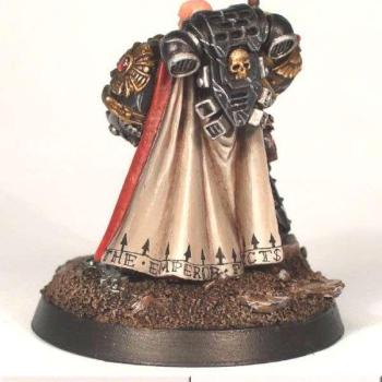 Space Marine Captain in Marble Armour by Mudski