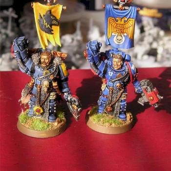 Wolf Guard & Ultramarine Sergeant by Brother Dimitrius