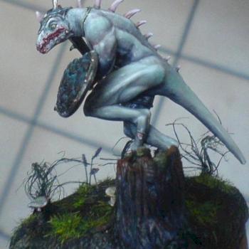 homme lezard de coté by marc. c