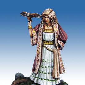 Female Druid with Owl by Dragonfire Studio