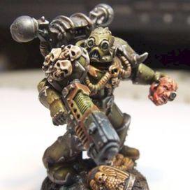 Plague Marine w/ Plasma Weapon by uluc