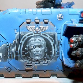 Ultramarines Land Raider Freehanded Terminator by miniartstudios