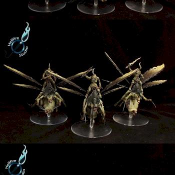 Nurgle Plague Drones by HellfireStudio