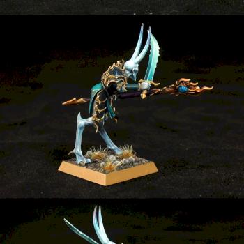 chaos tzeentch sorcerer lord by holajaxtw