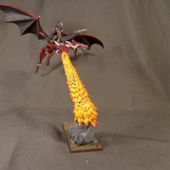 Chaos Lord on Chaos Dragon by StandardofWar