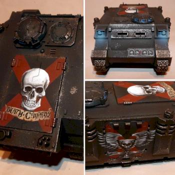 Death Company rhino, different views. by miniartstudios