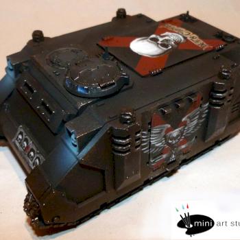 Death Company rhino freehanded by miniartstudios