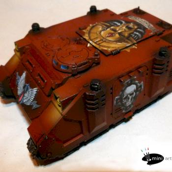 Blood Angels Rhino Freehanded by miniartstudios