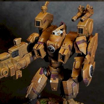 Tau XV104 Riptide Battlesuit with magnetised options by Richard_Harris