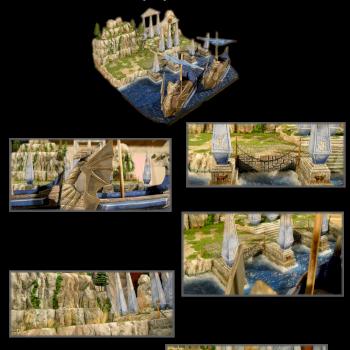 High Elf Display Board ''Secluded Harbour'' by dreamsOFwar