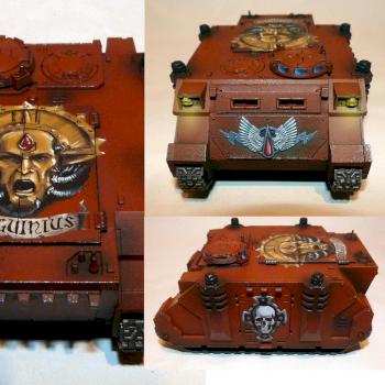 Blood Angels rhino (different views) by miniartstudios