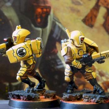 Tau Fire Warriors - Comrades in arms! by falgarcia