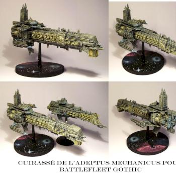 Imperial Adeptus mechanicus Battleship - Battlefleet Gothic by Comte de Foix