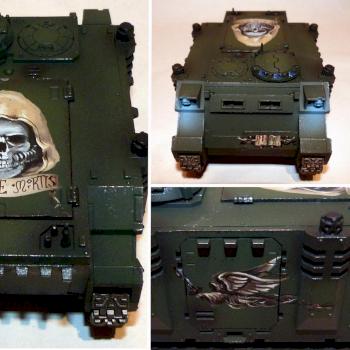 Dark Angels rhino, different views by miniartstudios