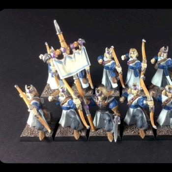 Unit of High Elf Archers by MrsMiniKingdom