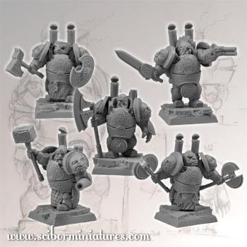 Dwarfs in Steam Armors by Scibor